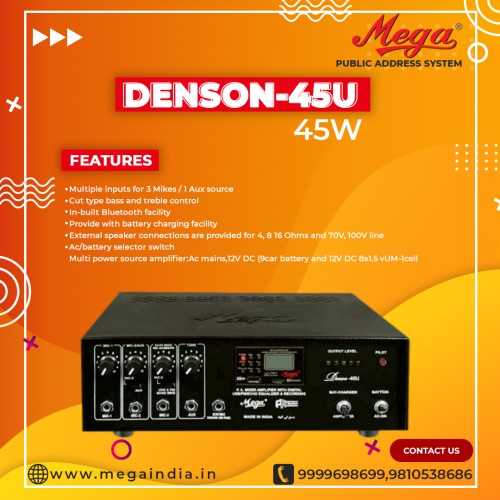 Denson 45 U P.A Low Power Mixer Amplifier